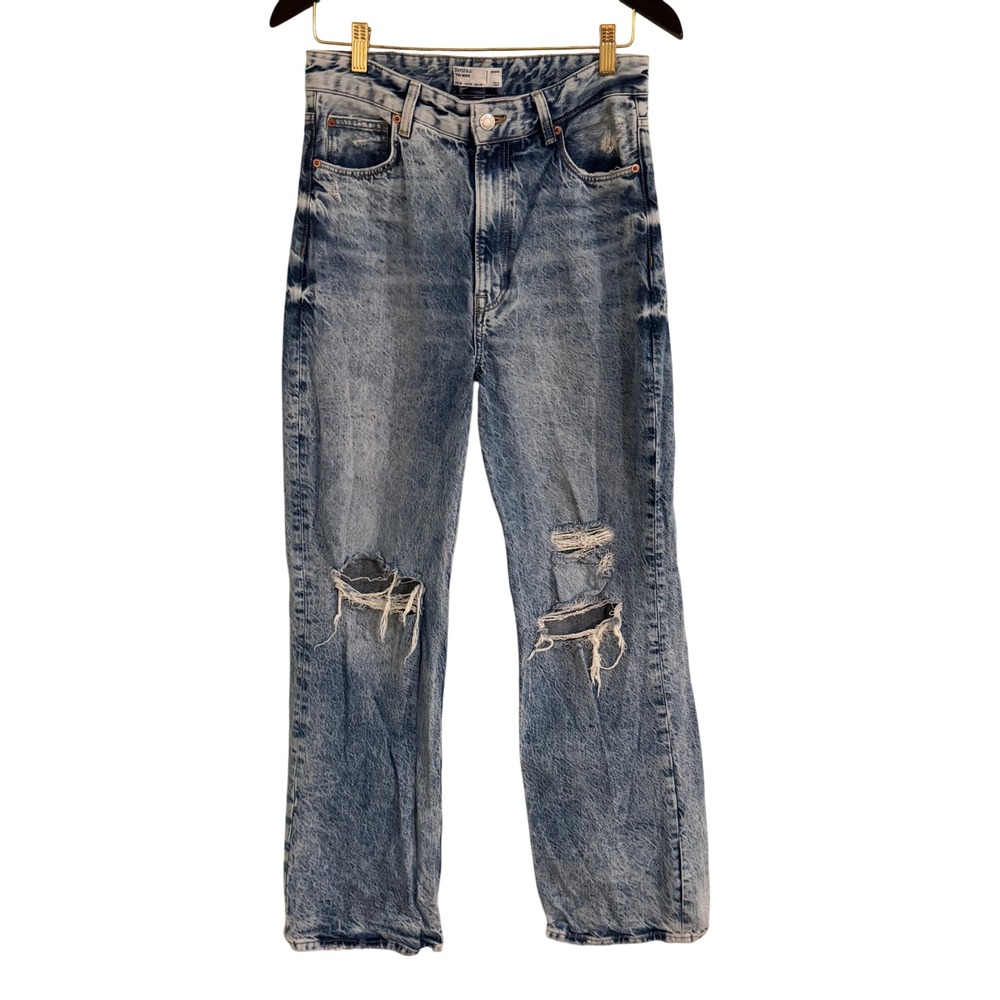 Bershka '90s Wide Leg Distressed Jeans – Size‎ 6